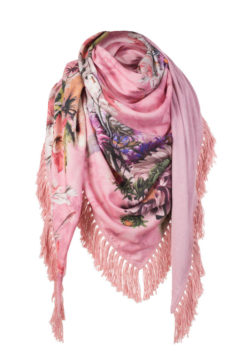 Dreieckstuch Damen rosa, Damen Halstuch in rosa